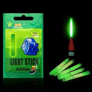 Vibrant Green Light Sticks - Pack of 5